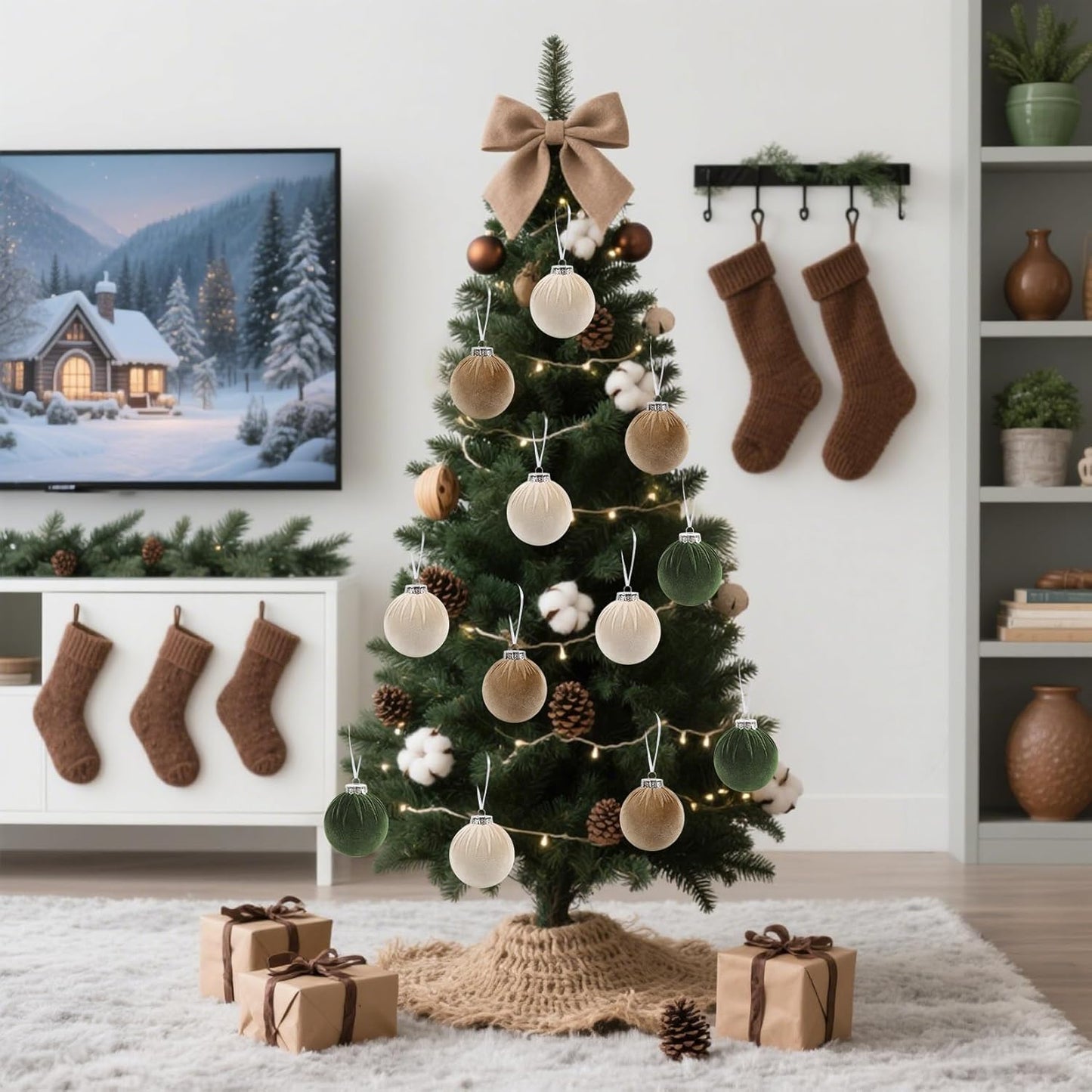 Velvet Christmas Ornaments