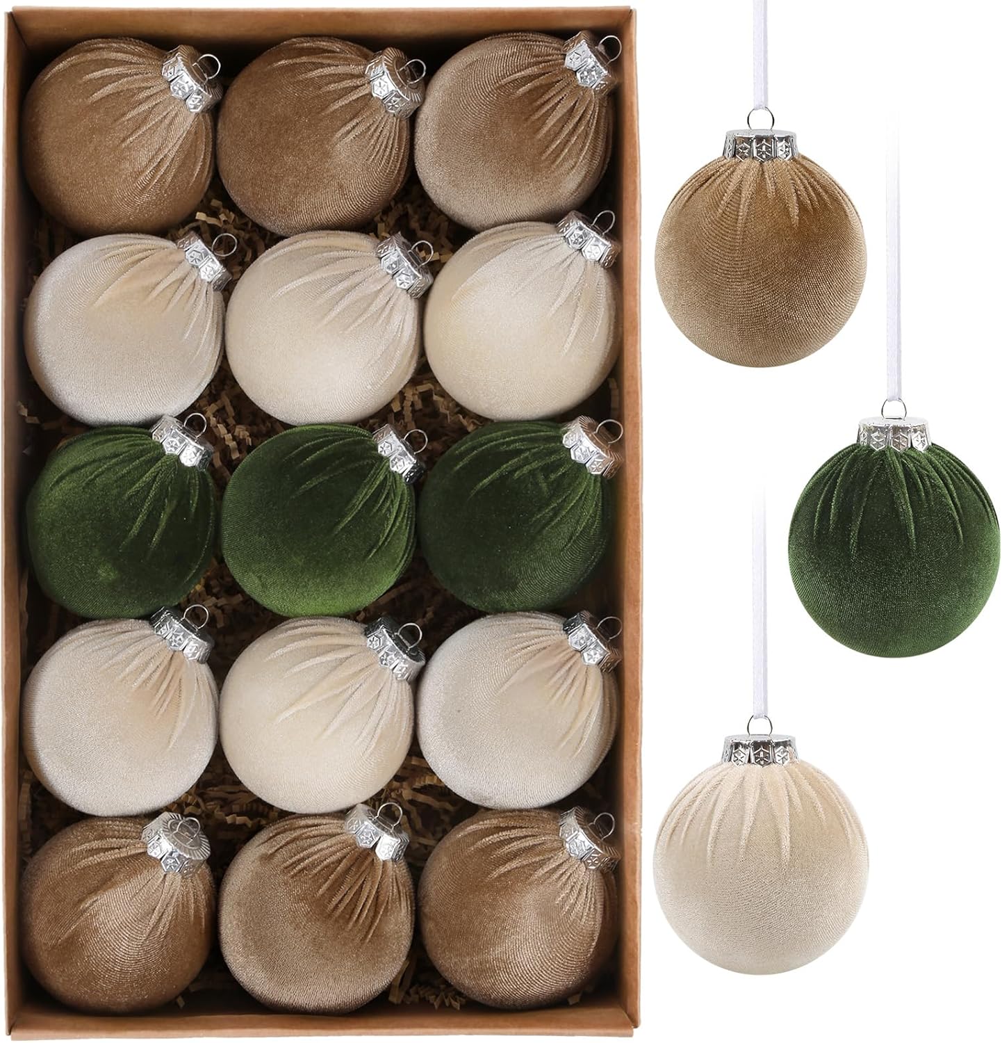Velvet Christmas Ornaments